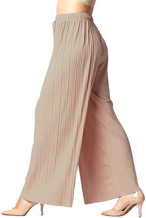 Pleated Wide Leg Pants