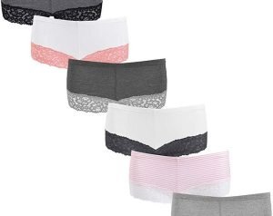 Lace boy-short panties