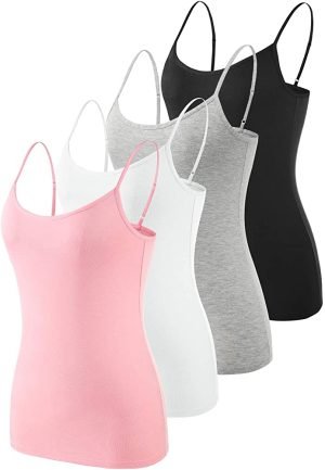 Tanks & Camis with spaghetti adjustable strap