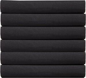 Fitted Sheets Black Set