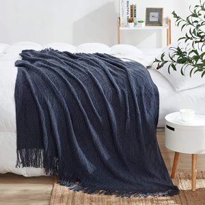 MR Navy Blue Throws