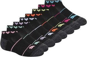 Girls Athletic Socks Black Set