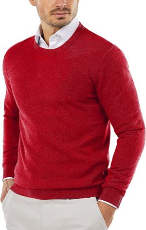 Men's Cashmere Sweater Red