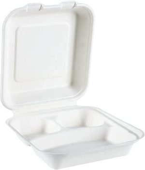 Three Compartment Disposable Containers