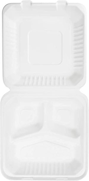 Three Compartment Disposable Containers