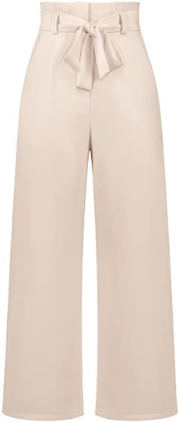 Women's Plazzo Wide Leg Apricot Pants
