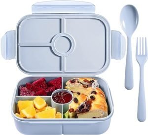 Four Compartment Lunch Box (Fork & Spoon Included)