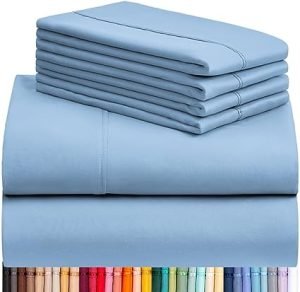 Sky Blue Bed Sheet Set