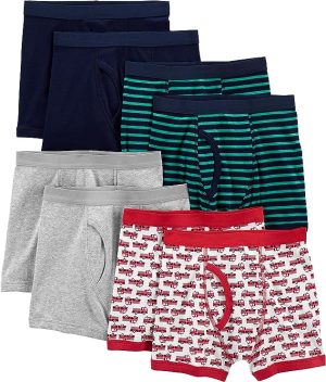 Boys Underwear Grey/Blue/Firetrucks