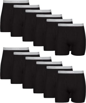 Men's Black Underwear 10 Pack