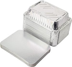 TO Disposable Aluminum Trays 11.4D x 14W x 3.8H Centimeters