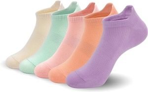 Women's Casual Pastel Colour Crew Socks (Pack of 5)