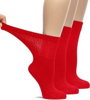 Women's Casual or Dressy Diabetic Socks (Pack of 3)