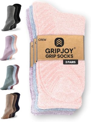 Chevron Patterned Grip Socks for Women