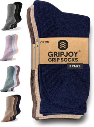Chevron Patterned Grip Socks for Women