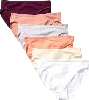Women's Cotton Stretch High-Cut Underwears (Set of 6)